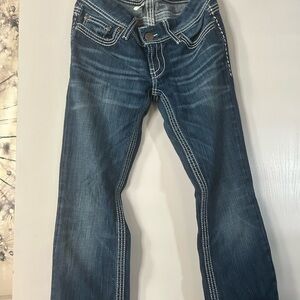 BKE Women's Boot Cut Jeans - Dark Blue